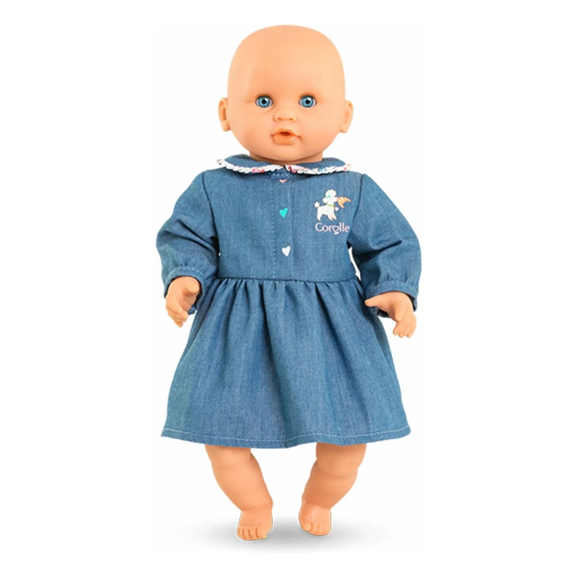 Corolle - Dress for 30 cm Baby Doll from Un Weekend à Paris | Denim Blue