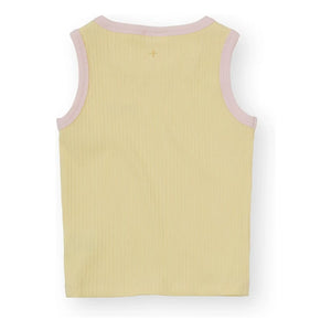 Goldie + Ace - Contrast Ribbed Tank Top | Yellow