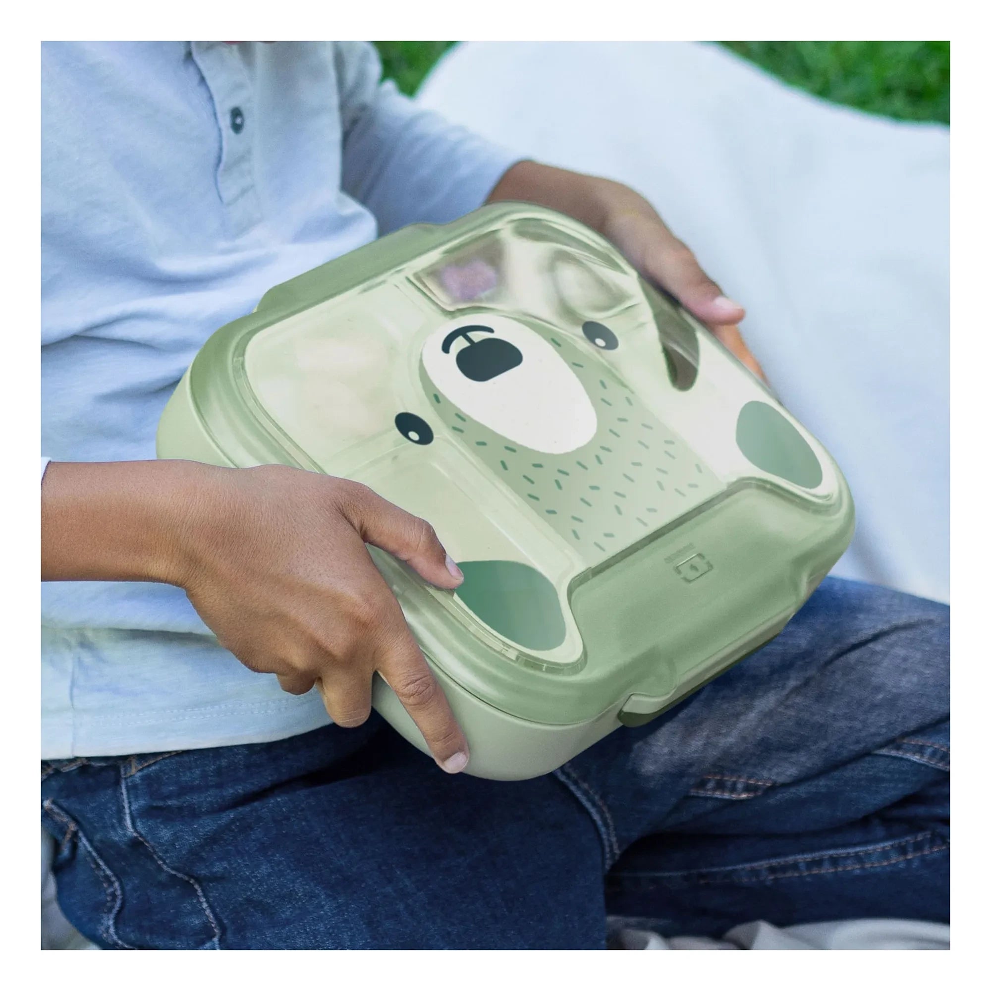 Monbento - MB Wonder Bear Snack Box | Green