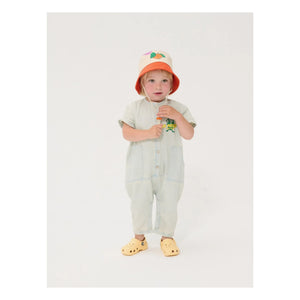Bobo Choses - Color Block Recycled Fiber Hat | Orange
