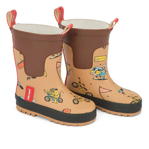 Hello Hossy - Mascots Ride Rain Boots | Brown