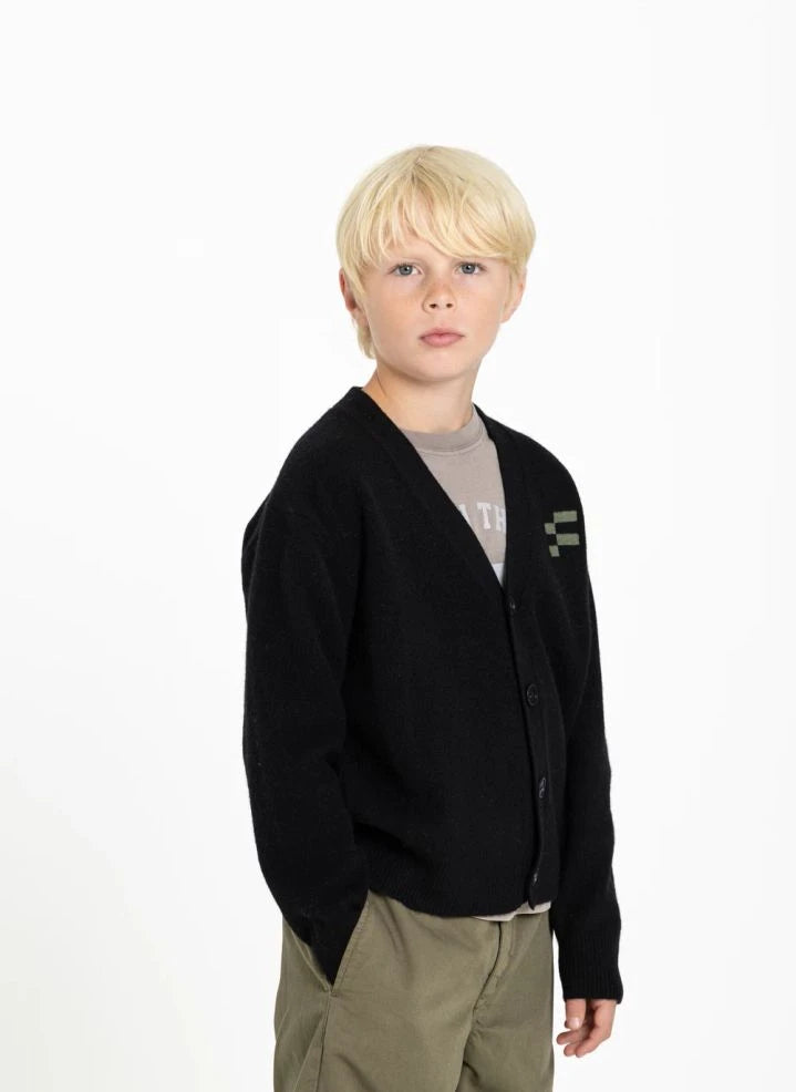 Finger in the nose - Robin Merino Wool Cardigan | Black