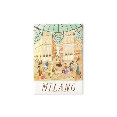 Legami - Milan Illustrated Magnet - World Cities Collection
