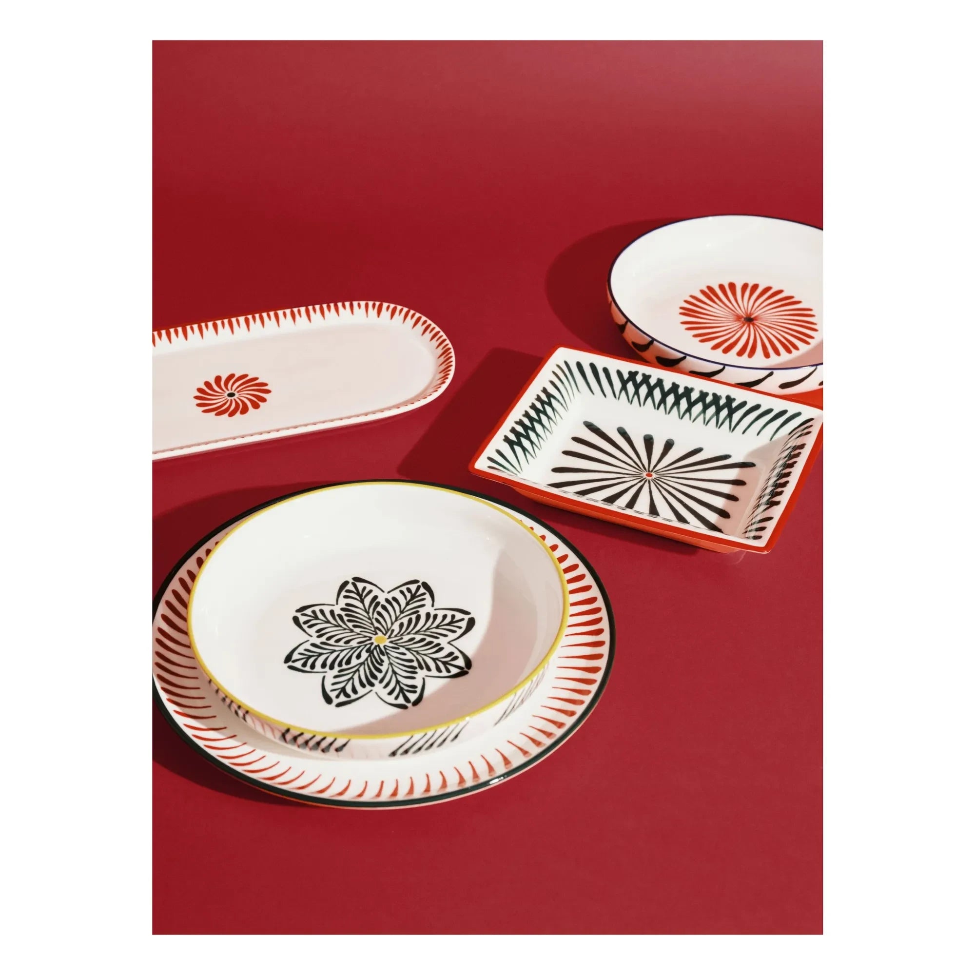 Serax - Baazar Plate, Waww La Table - Set of 2 | Green