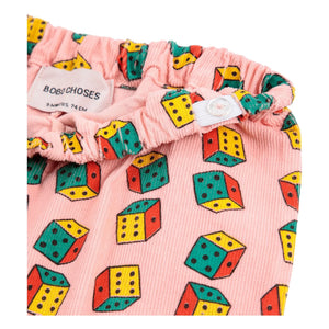 Bobo Choses - Organic Cotton Ribbed Checkered Pants | Pink