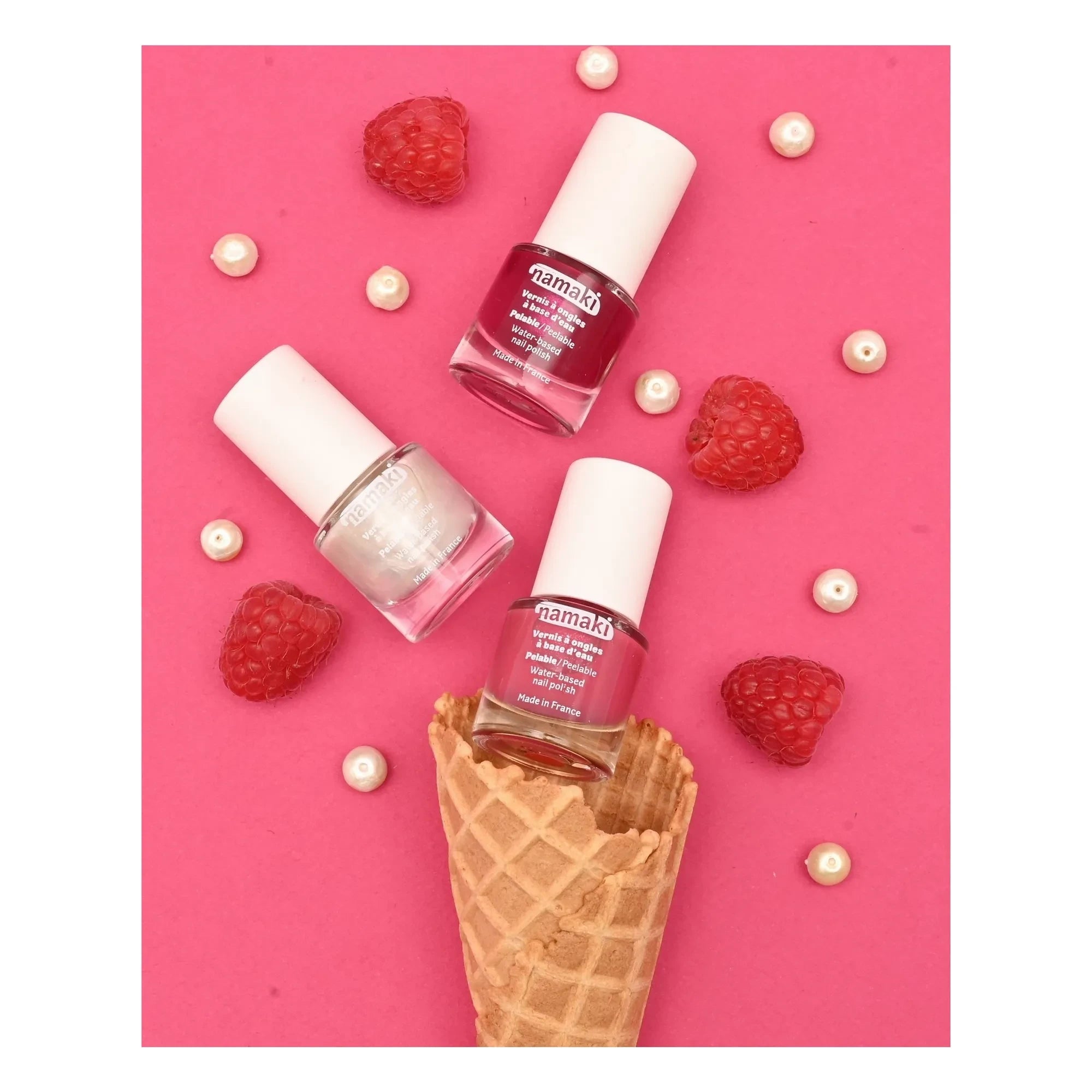 Namaki - Fruit Sherbet Nail Polish Set - 3-piece Set | Pink