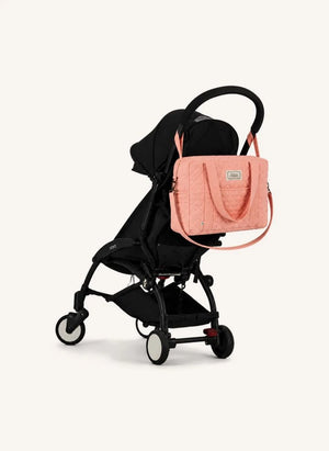 Editions Aimable - Suzanne baby diaper bag | Old Rose Gauze