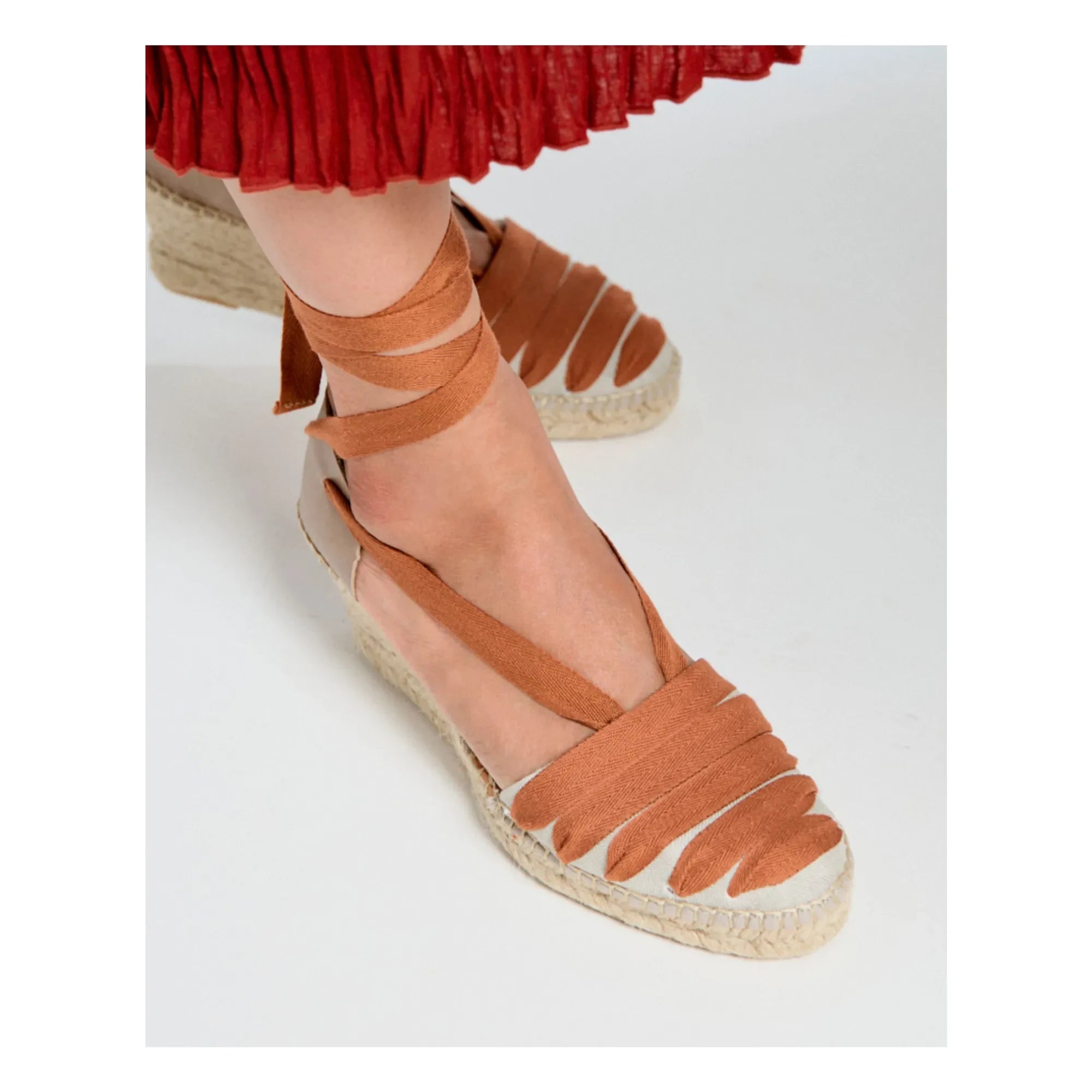 Naguisa - Moraira Espadrilles | Terracotta Red