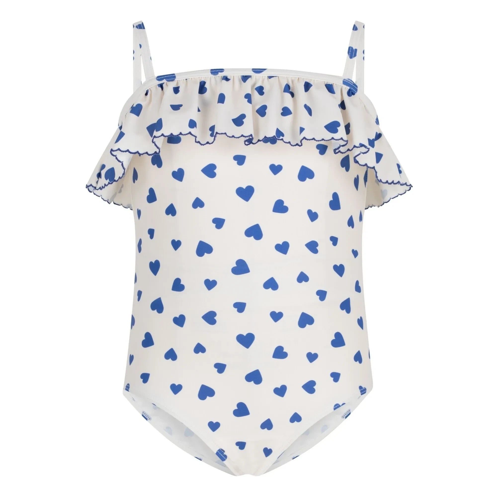 Petit Bateau - Flying Hearts Swimsuit | White