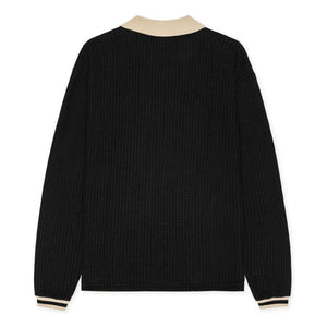 Les Deux - Polo Waffle Football | Black