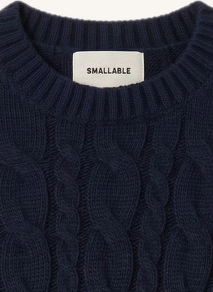 Smallable Woman - Marguerite Wool Sweater | Blue Black