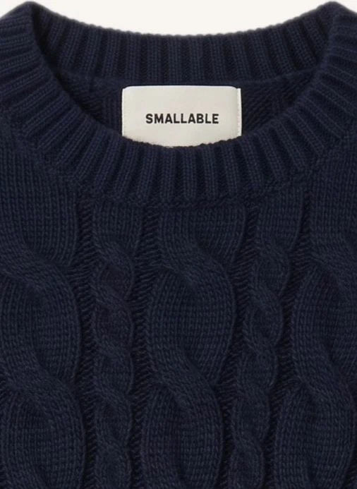 Smallable Woman - Marguerite Wool Sweater | Blue Black