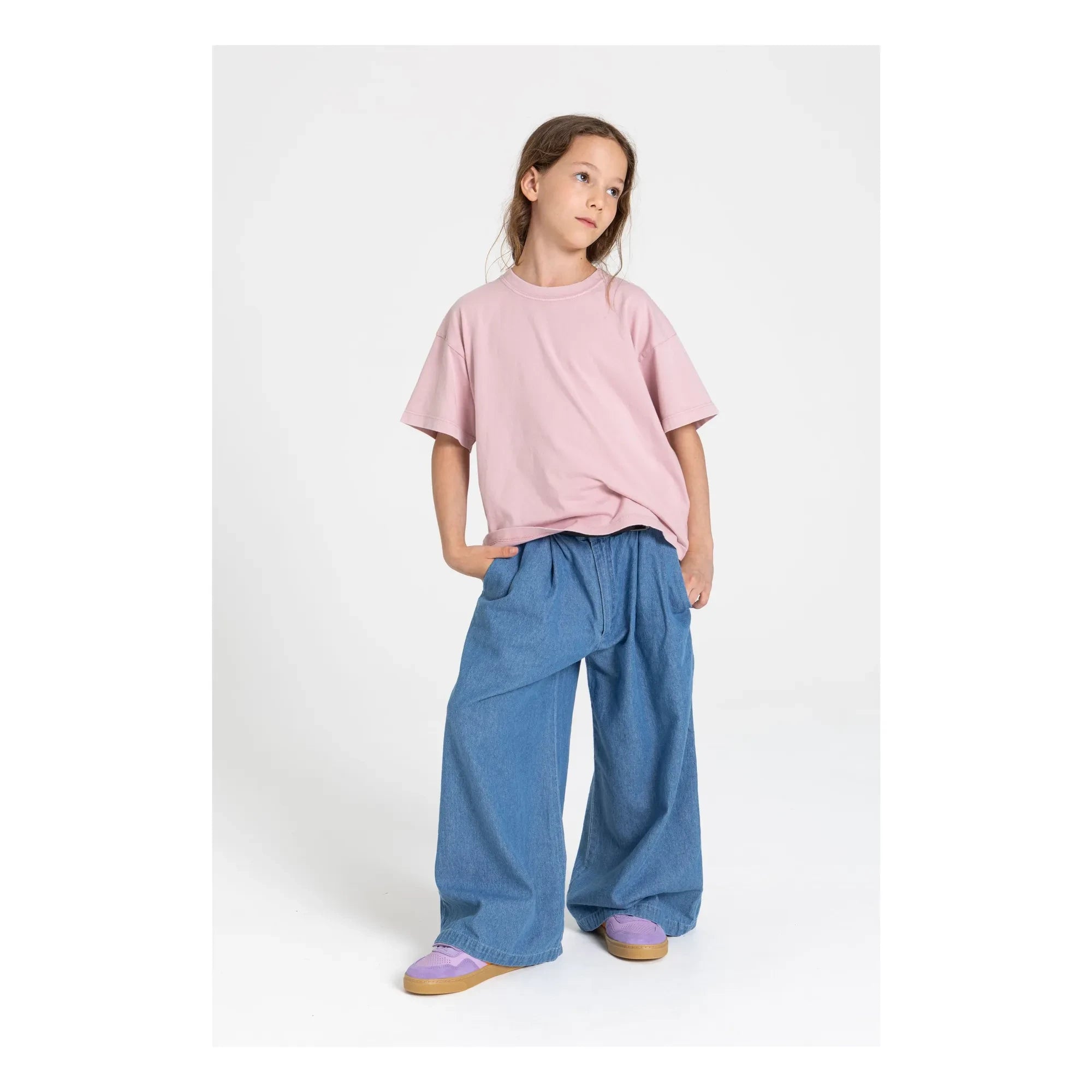 Smallable Kid - Liv Organic Cotton T-Shirt | Dusty Pink