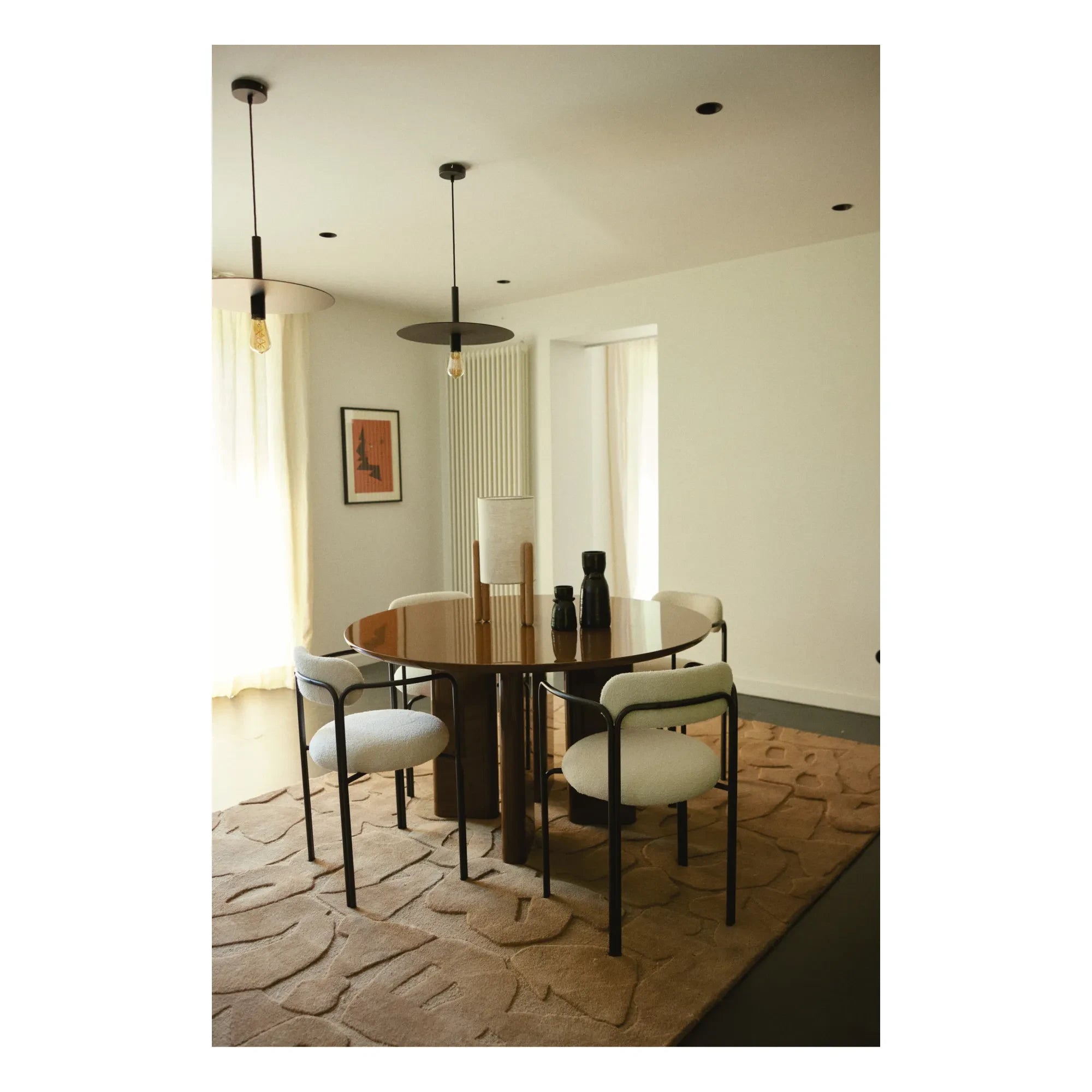 Gabrielle Paris - Joe Round Dining Table | Caramel