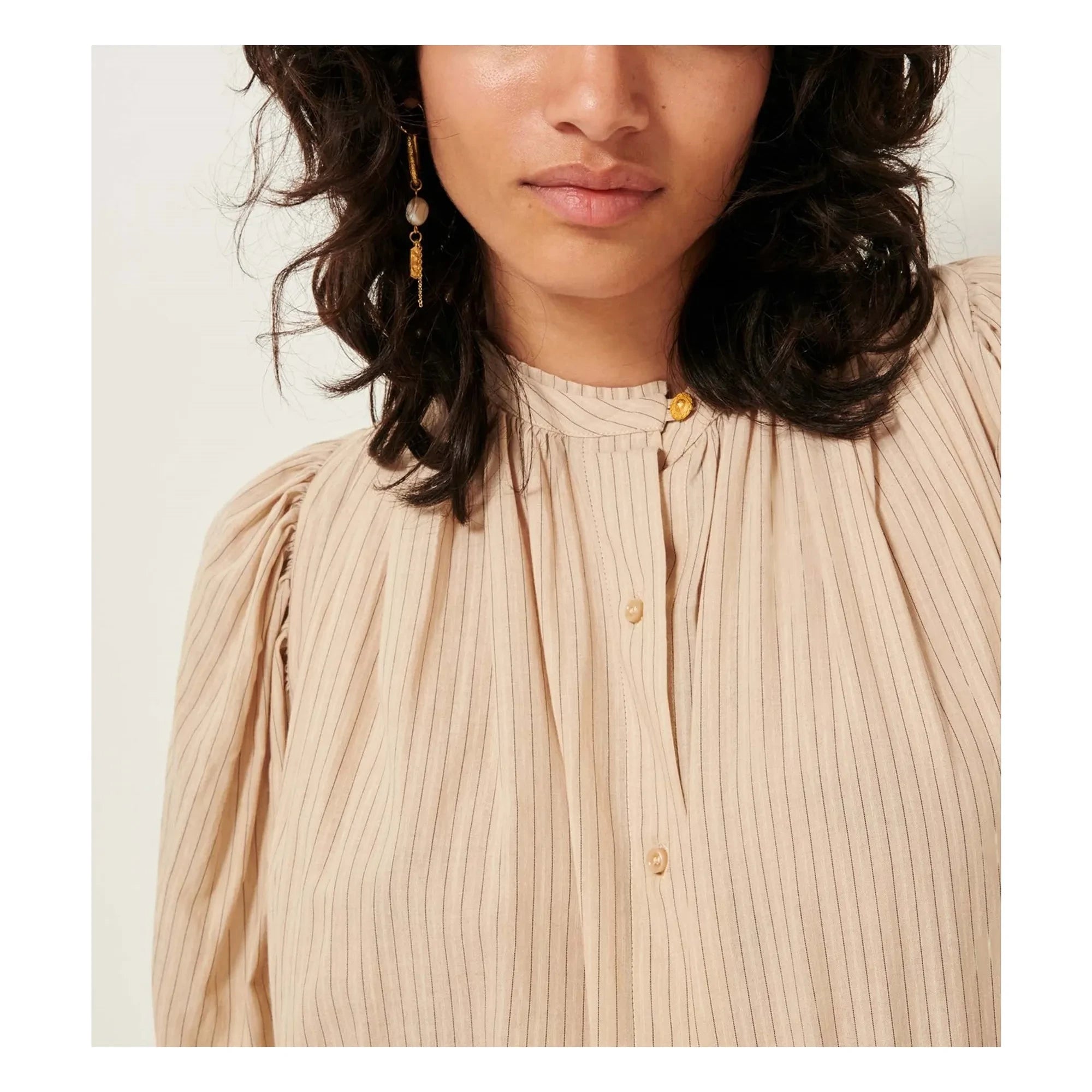 Sessùn - Dali Striped Blouse | Navy