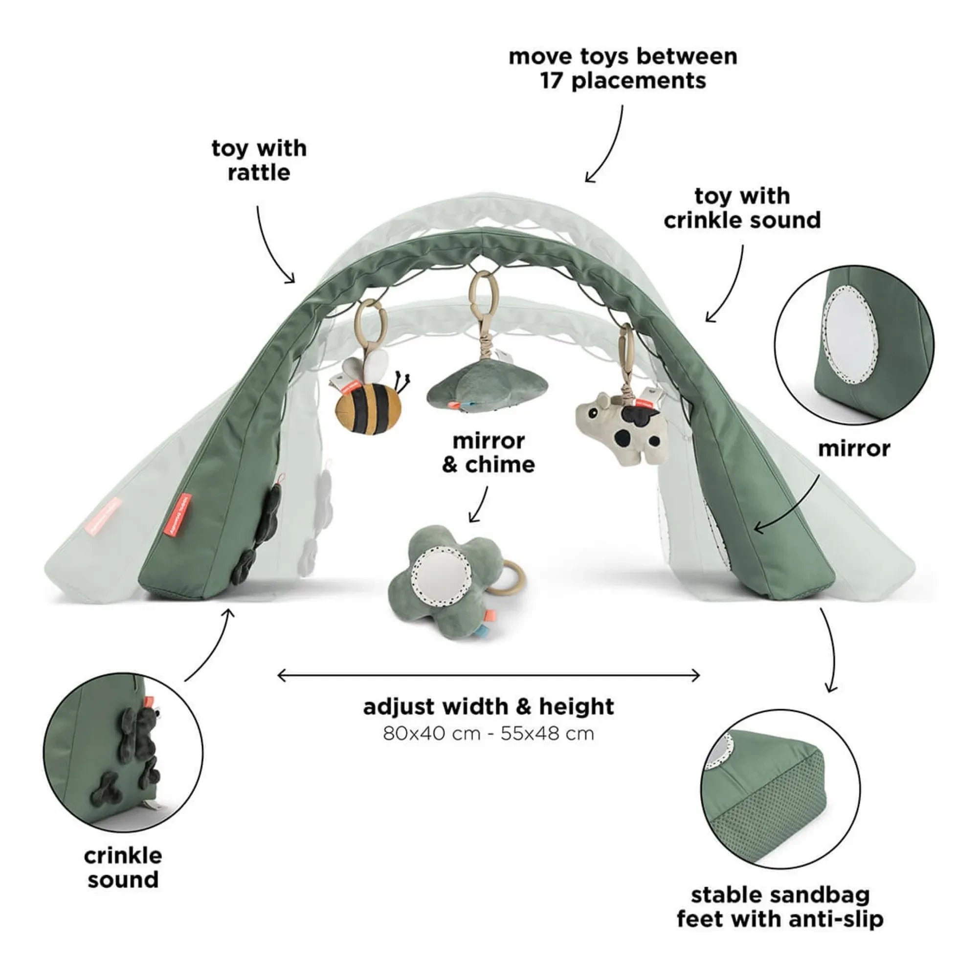 Done by deer - Tiny Farm Activity Arch | Green