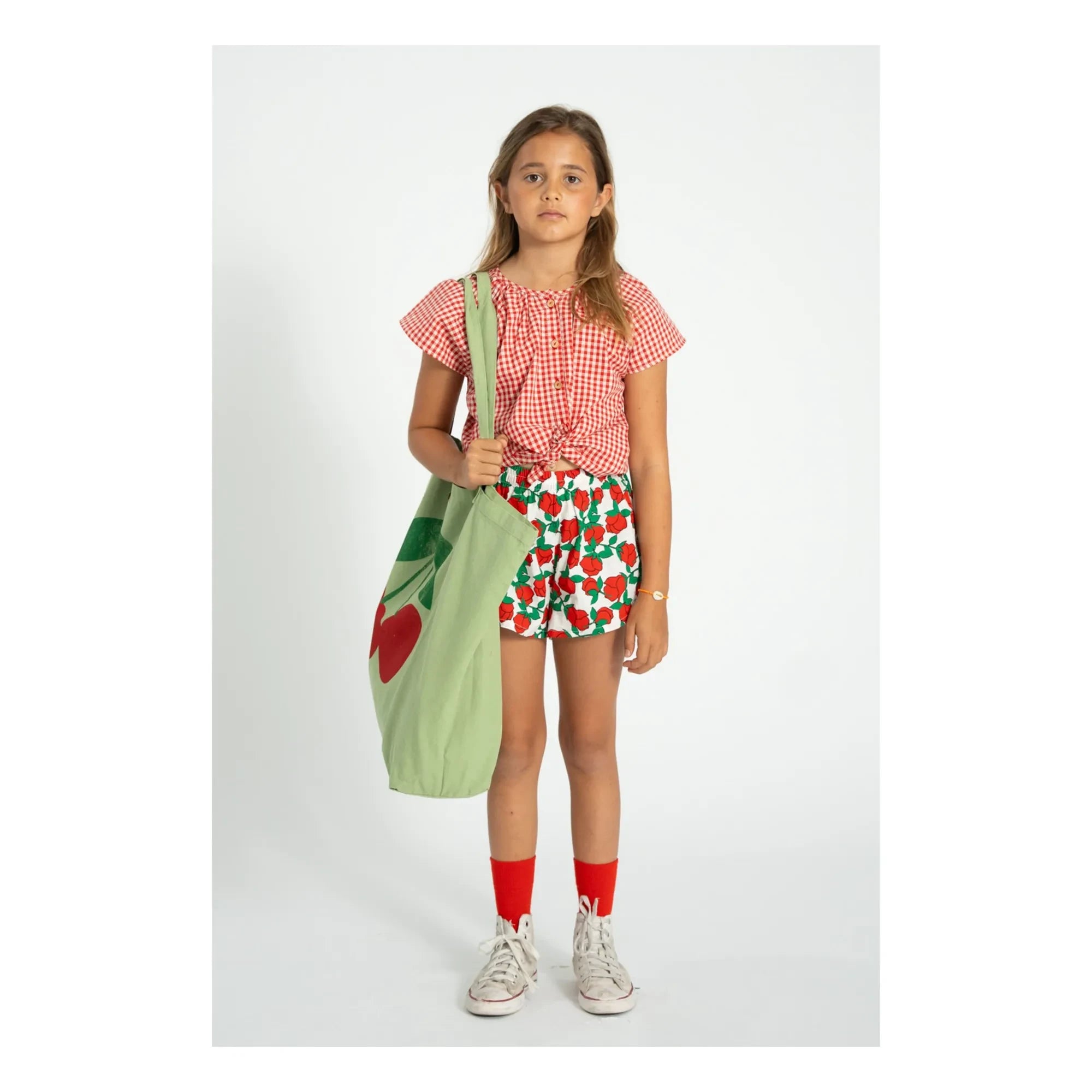Piupiuchick - Floral Pattern Shorts | White