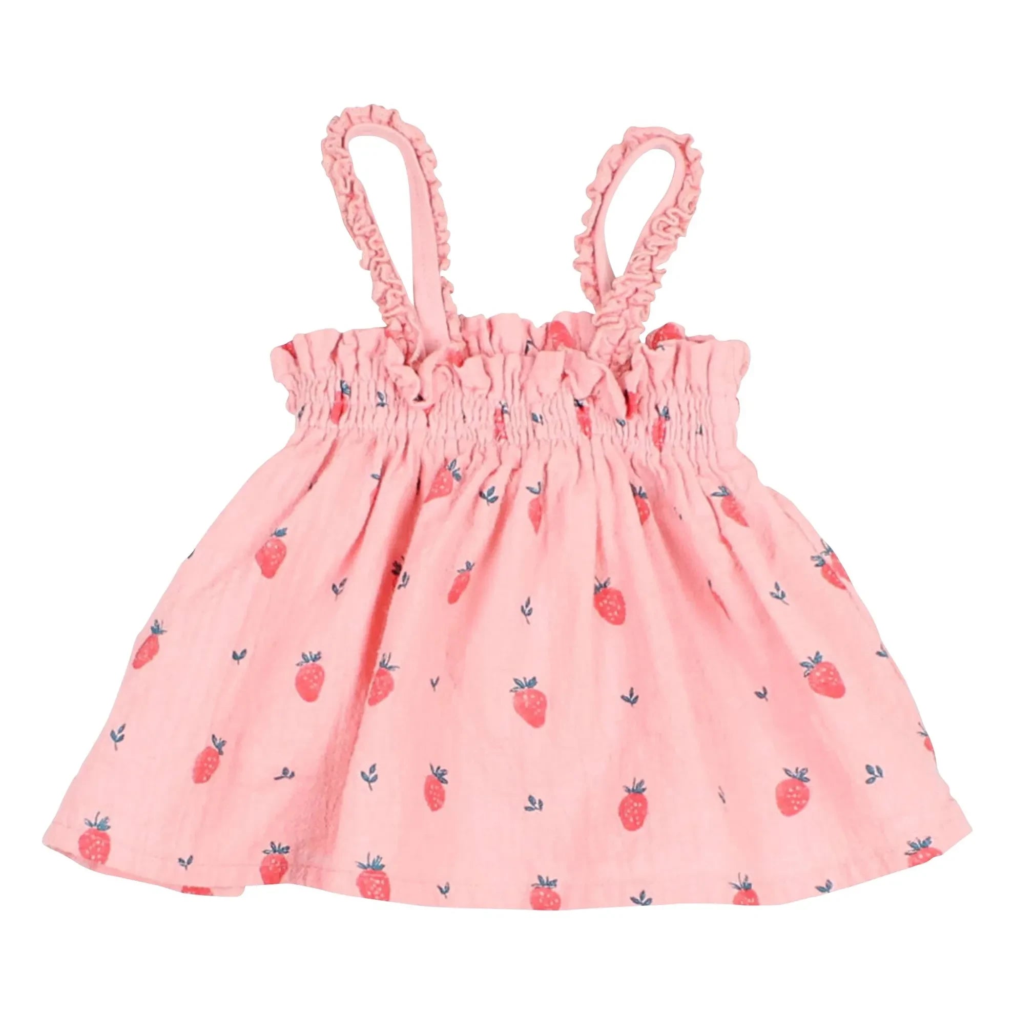 Búho - Organic Cotton Strawberry Top | Powder Pink