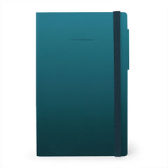 Legami - Blank Page and Monochrome Soft Cover Notebook - Deep Teal - My Notebook