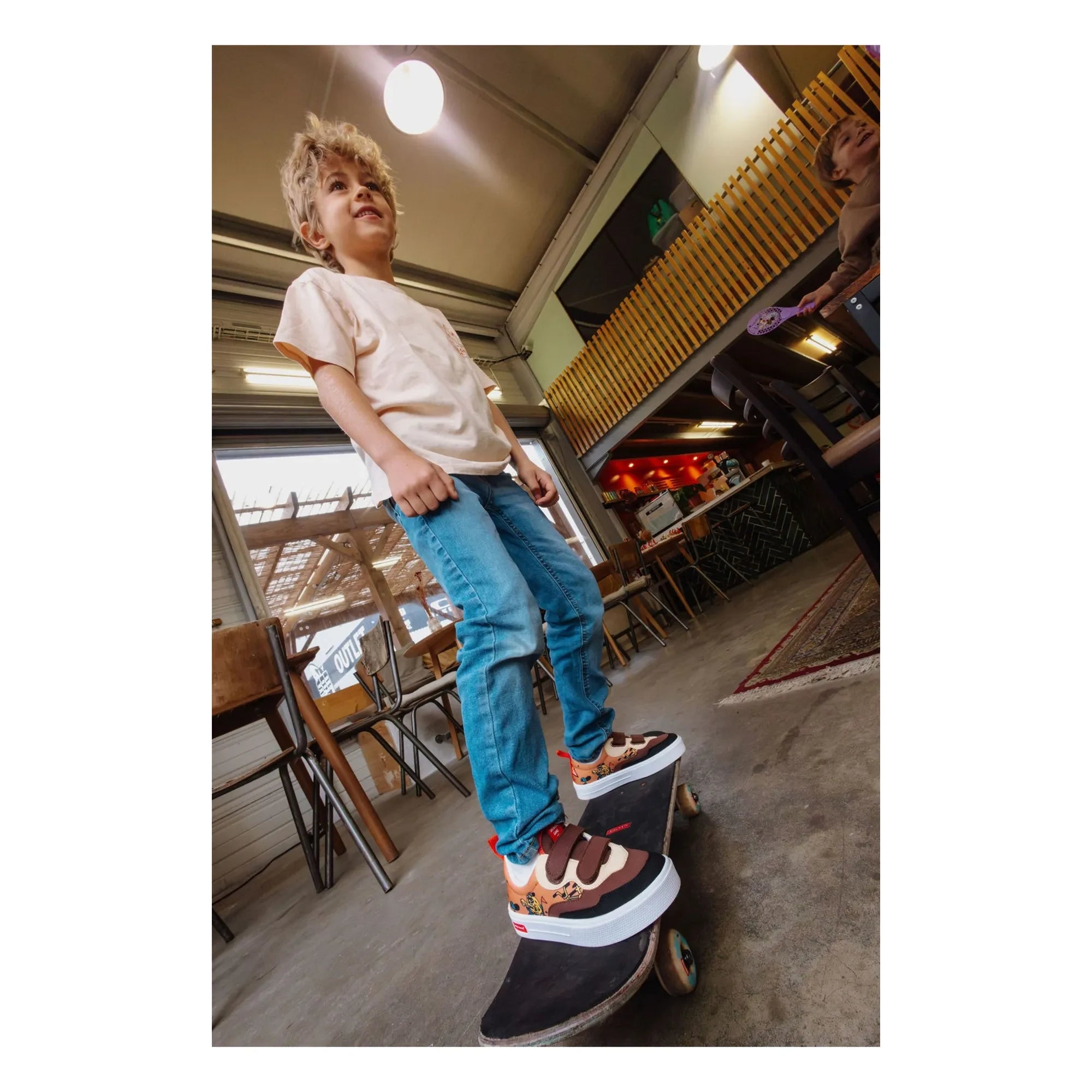 Hello Hossy - Mascots Ride Cartoon Sneakers | Brown