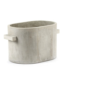 Serax - Oval Concrete Flower Pot | Gray