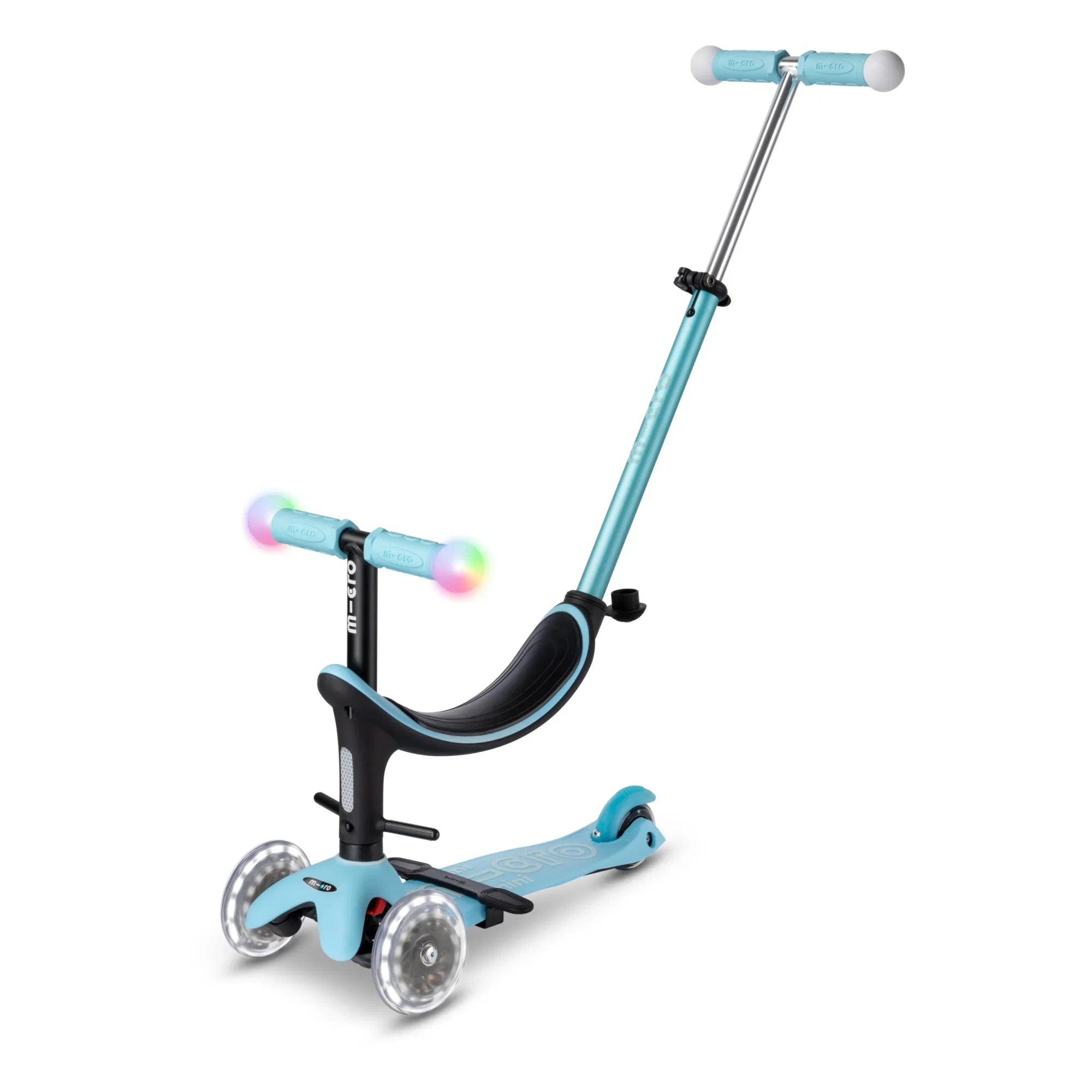 Micro - Mini 3'ü 1 Arada LED scooter | Mavi