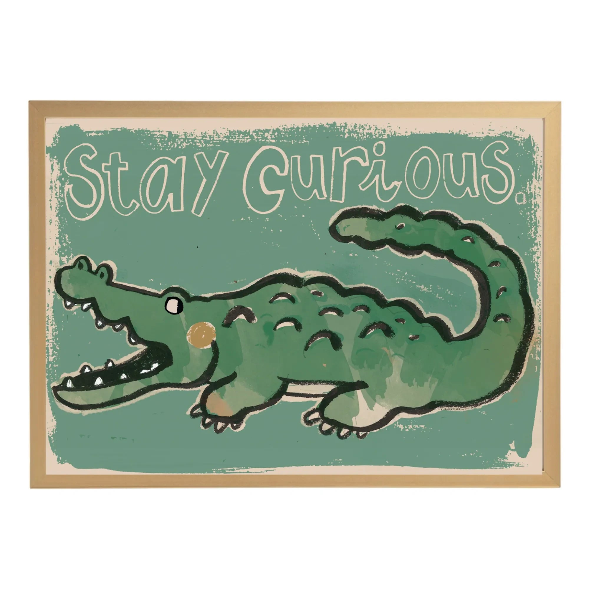 Studio Loco - Large Crocodile Poster