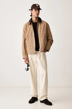 Men's cotton and elastane transitional jacket
