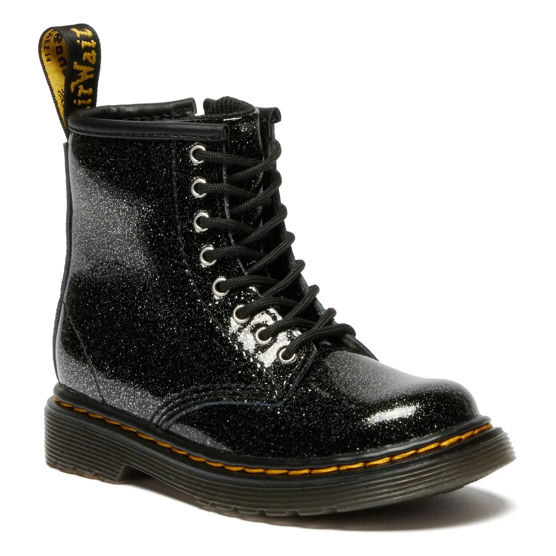 Dr. Martens - 1460 J Glitter Lace-Up Boots | Shiny Black