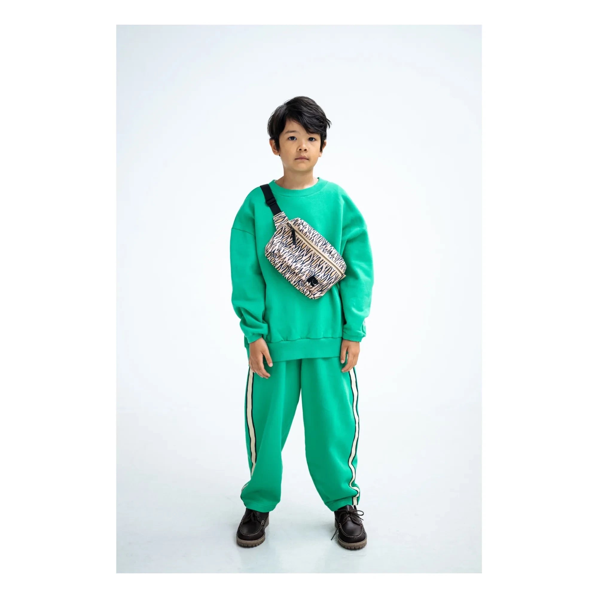 Repose AMS - Large Striped Jogger Organic Cotton | Green