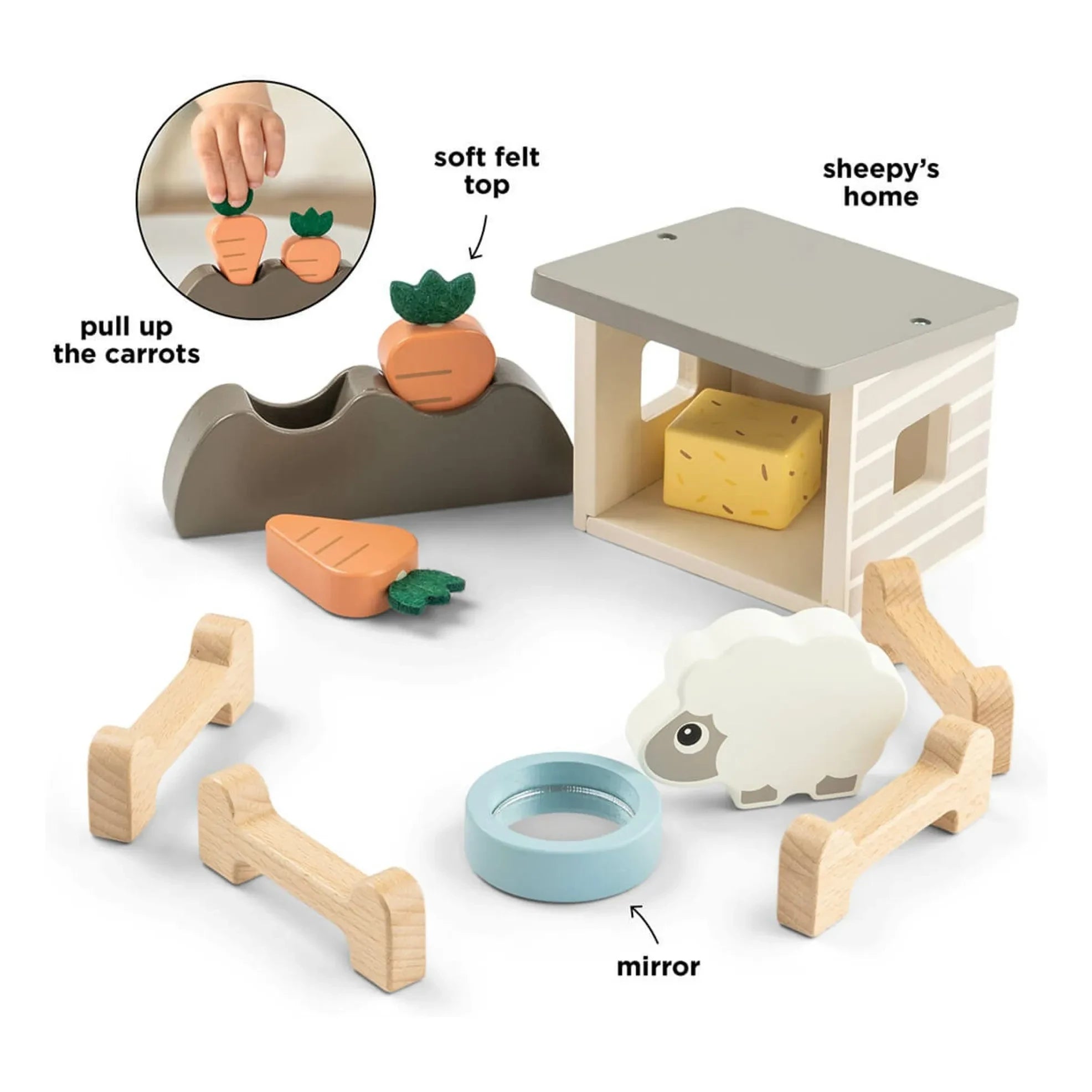 Done by Deer - Sheepy Wooden Play Area | Sand