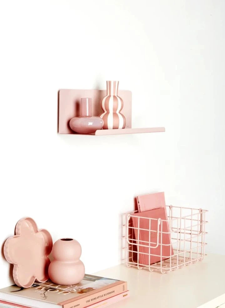 Mustard Made - Ledge Metal Wall Shelf | Blush