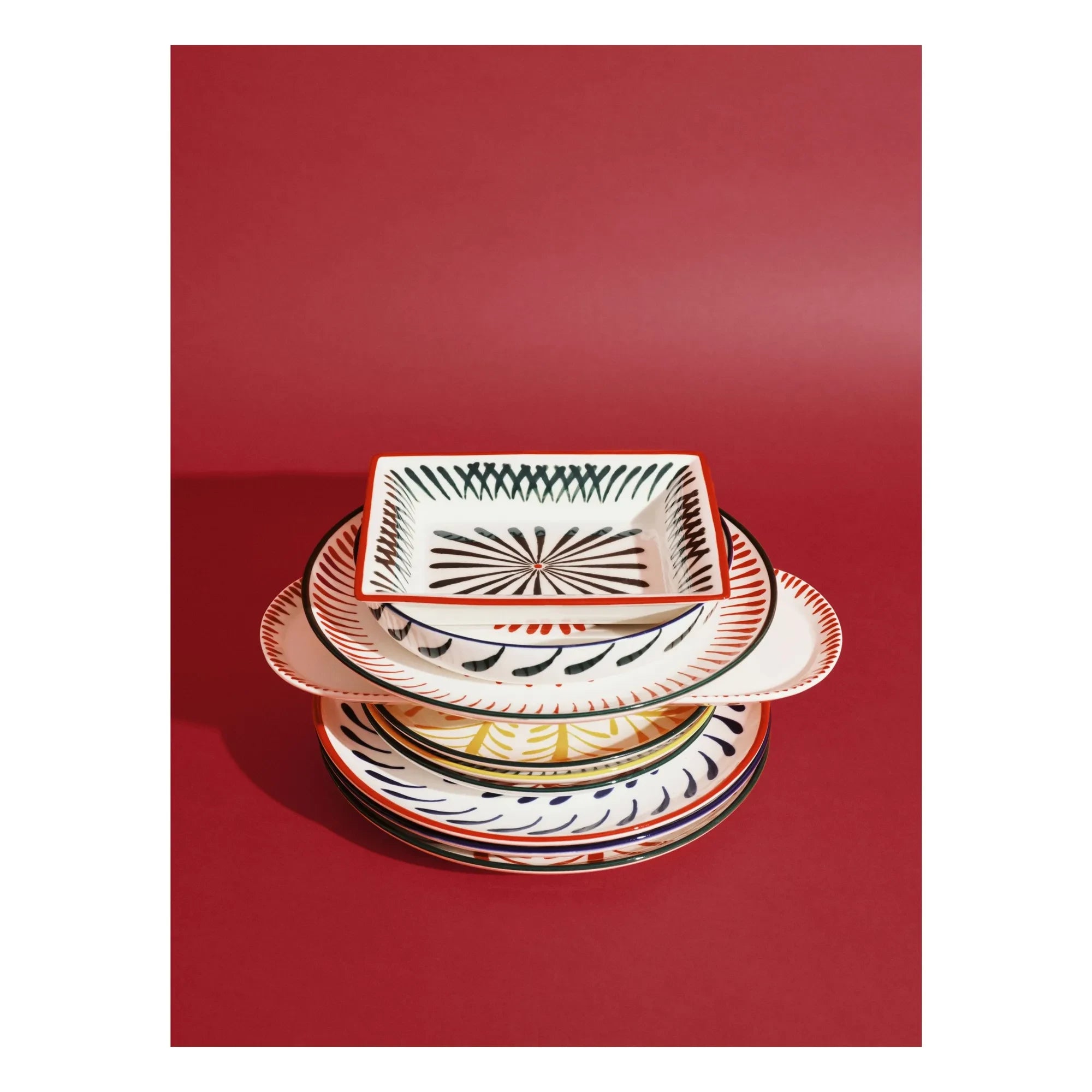 Serax - Baazar Plate, Waww La Table - Set of 2 | Green