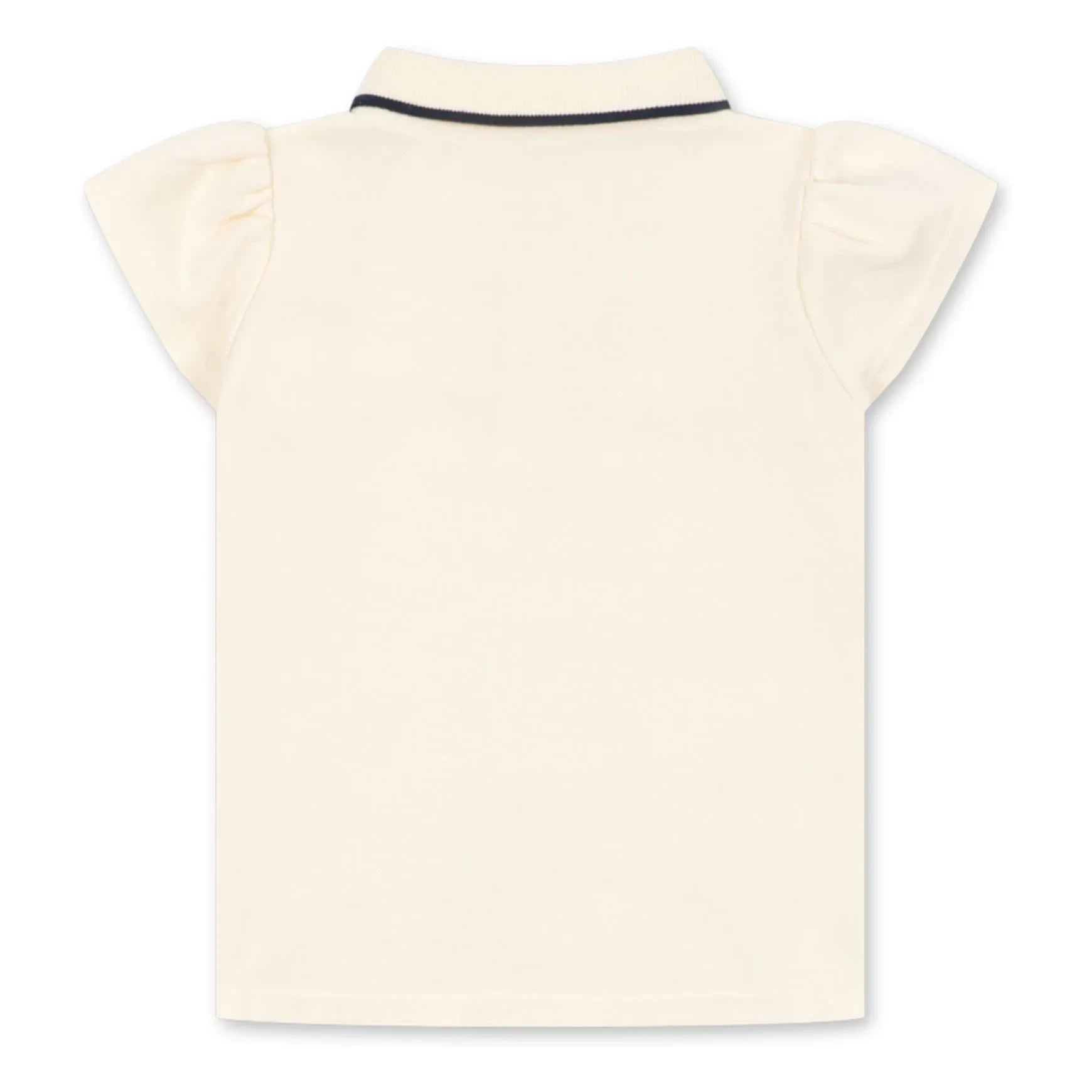 Konges Sløjd - Florita Cerises organic cotton polo shirt | Ecru