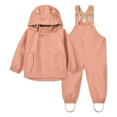 Liewood - Manu Color-Blocked Rainwear Set Made from Recycled Fibers | Pink