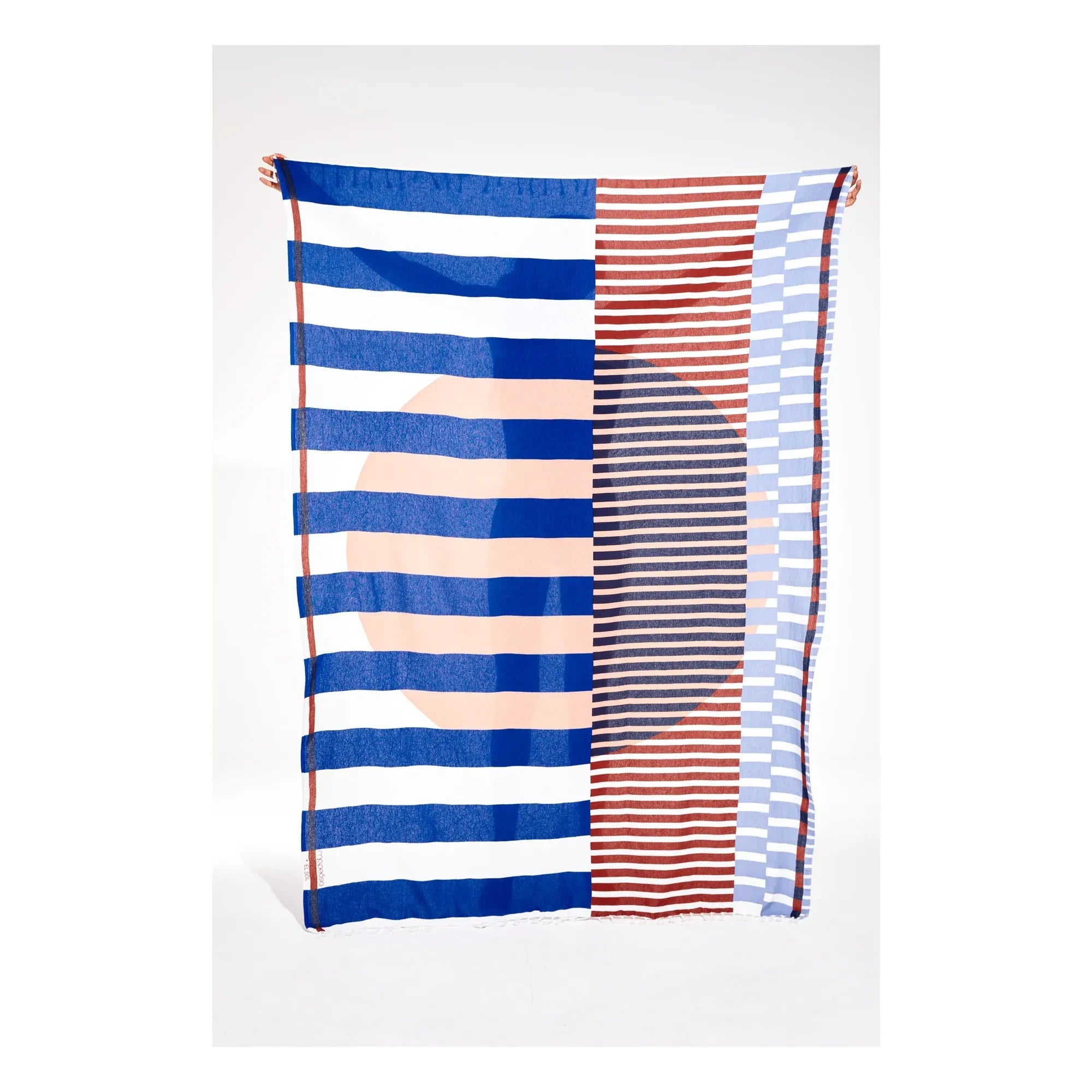 Mapoésie - Beach Towel Left | Blue