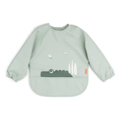Done by Deer - T-Rex Long-Sleeve Bib | Sage