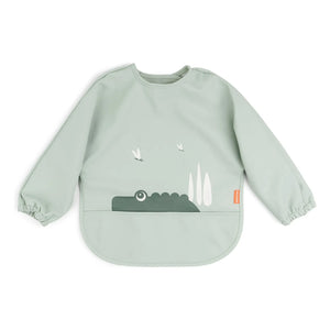 Done by Deer - T-Rex Long-Sleeve Bib | Sage