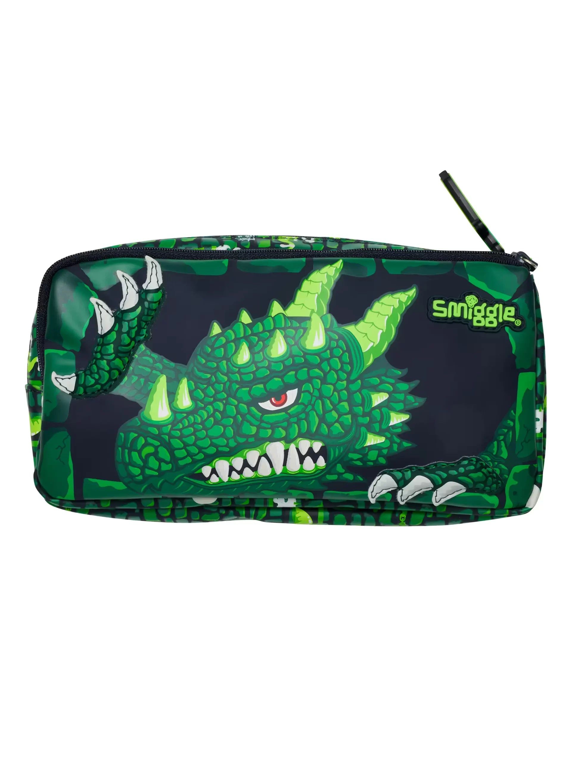 Smiggle - Hi There Çift Gözlü Kalem Kutusu-Dinossi