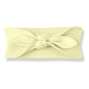 1+ in the family - Noa Knotted Headband Seersucker | Light yellow
