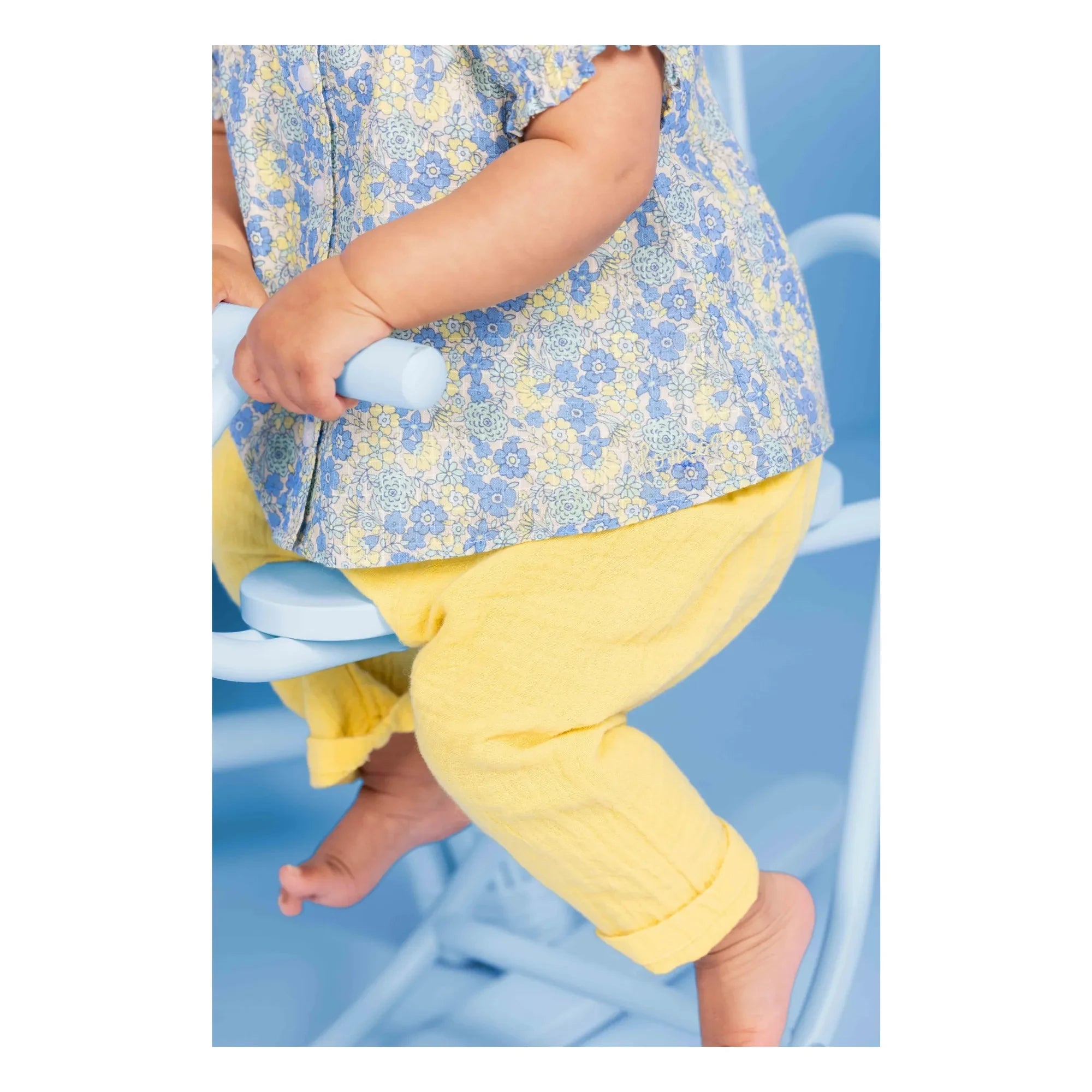 Bonton - Laos Cotton Gauze Pants | Yellow