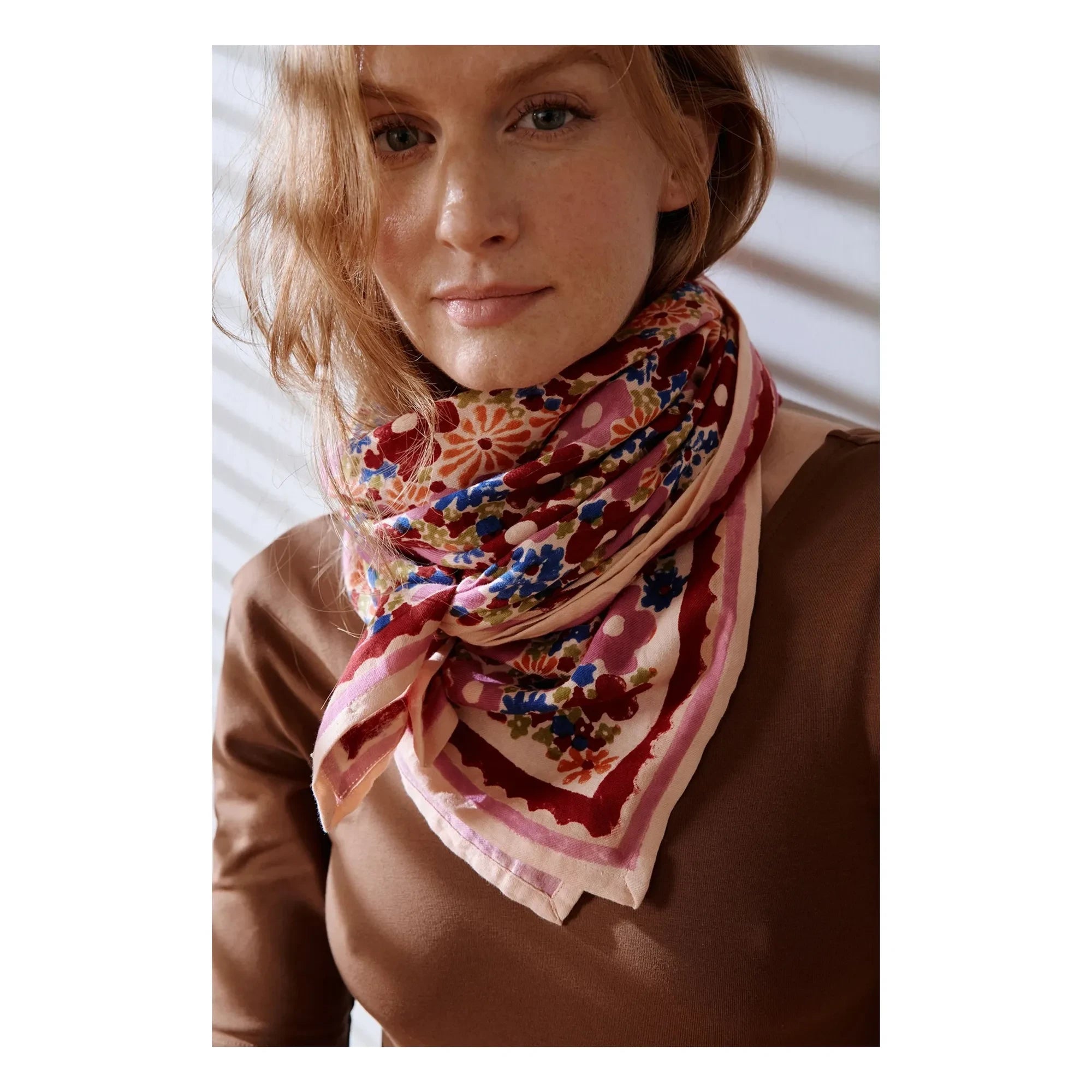 Apaches - Large Floral Latika Shawl | Pink