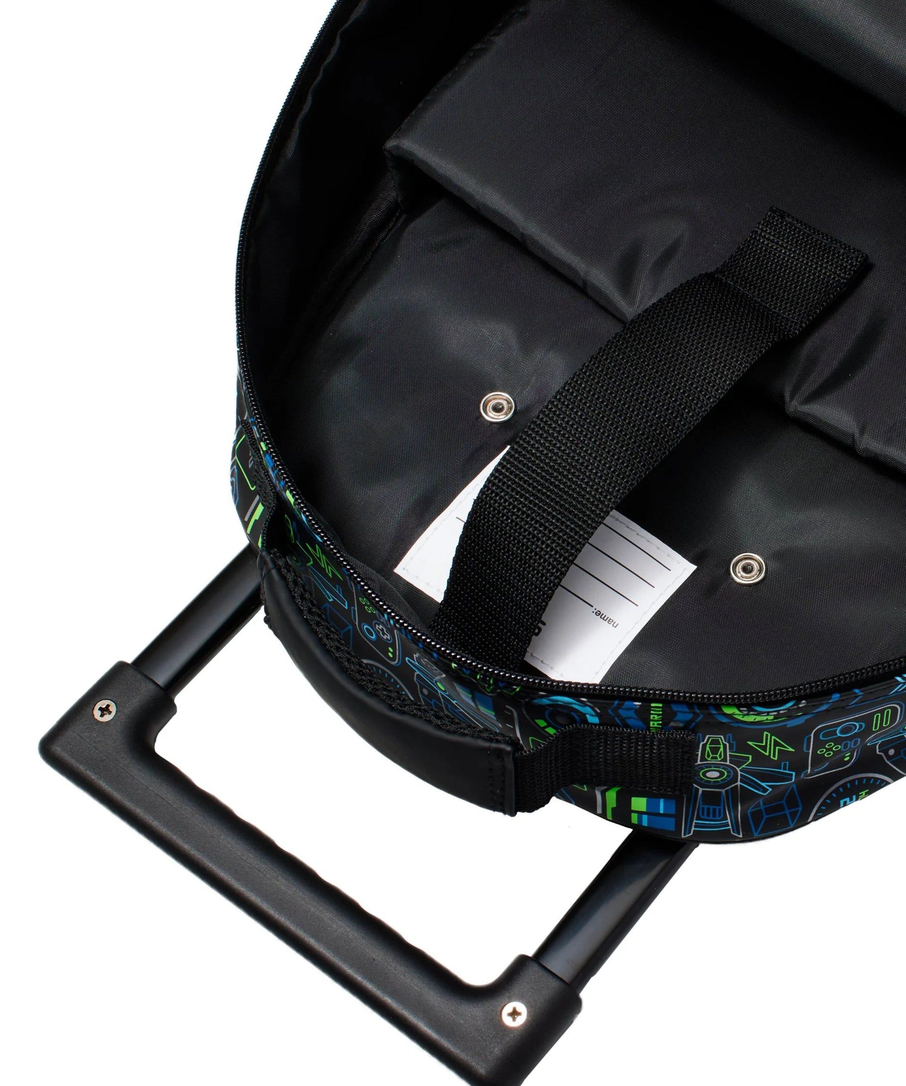 Smiggle – Virtual Çekçekli Işıklı Tekerlekli Çanta-Dinossi