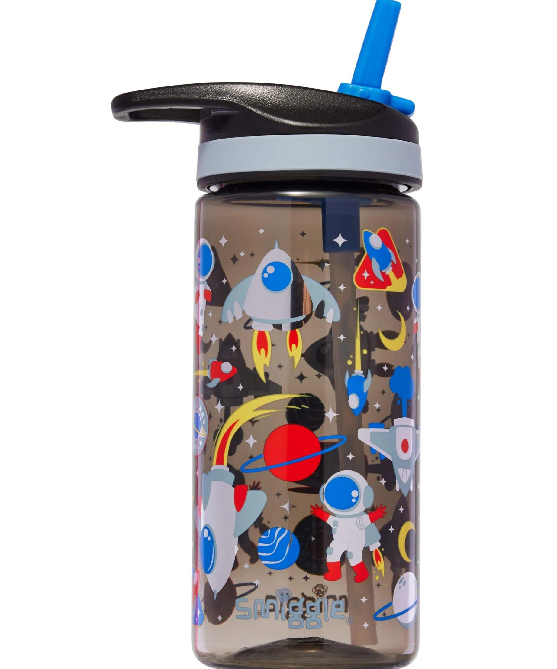 Smiggle - Lets Play 440 ML BPA'Sız Pipetli Suluk-Dinossi