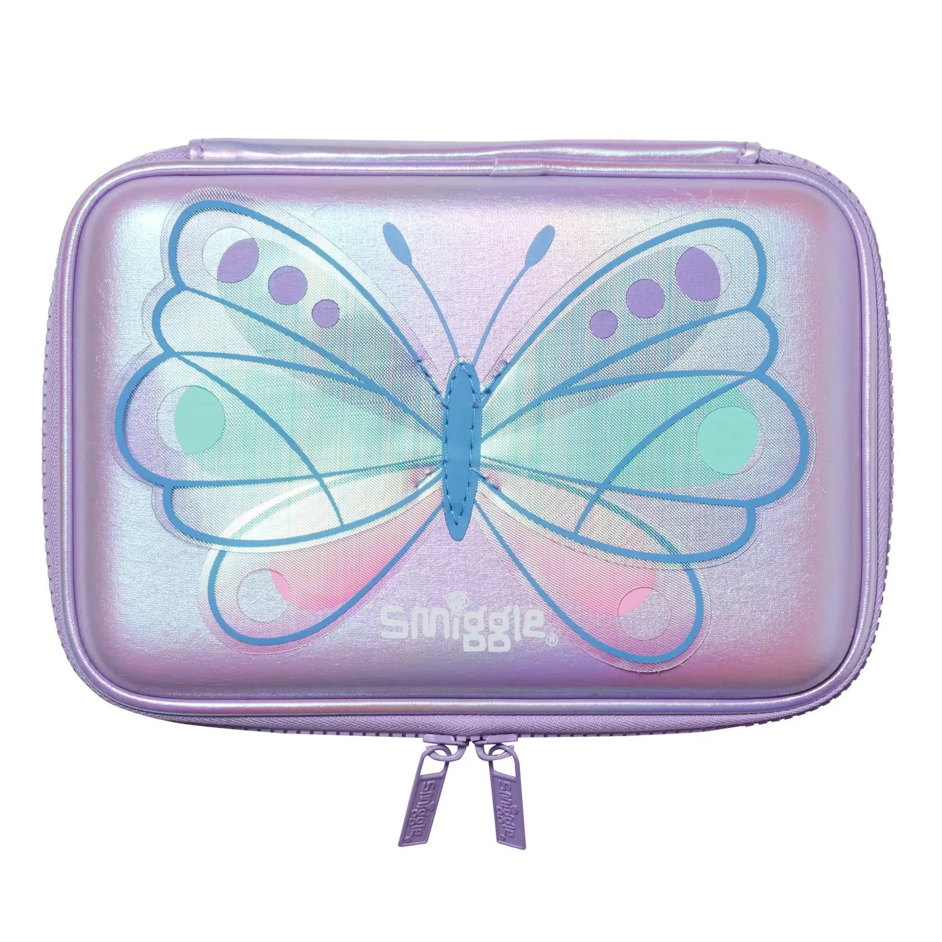 Smiggle - Flutter Hardtop Kelebek Kalem Kutusu-Dinossi