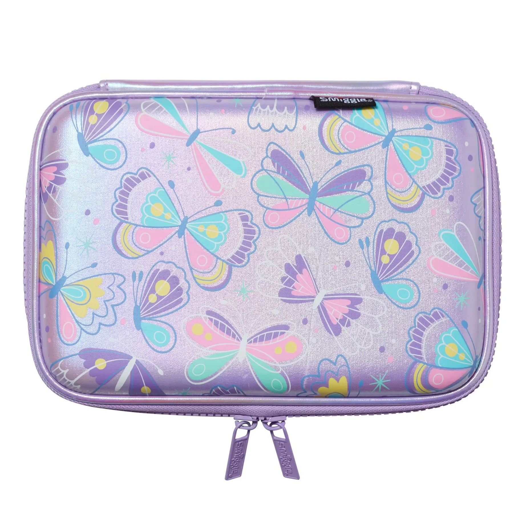 Smiggle - Flutter Hardtop Kelebek Kalem Kutusu-Dinossi