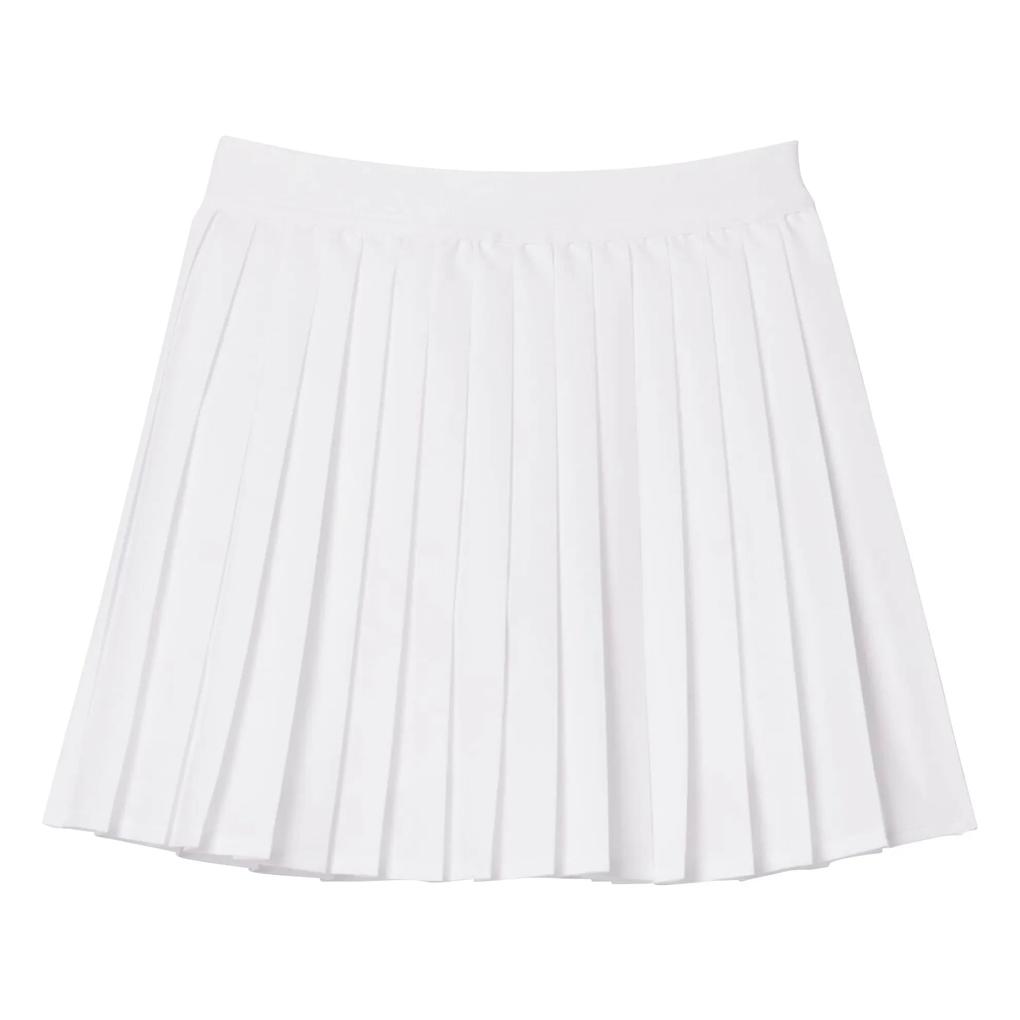 Lacoste - Recycled Fiber Pleated Skirt | White