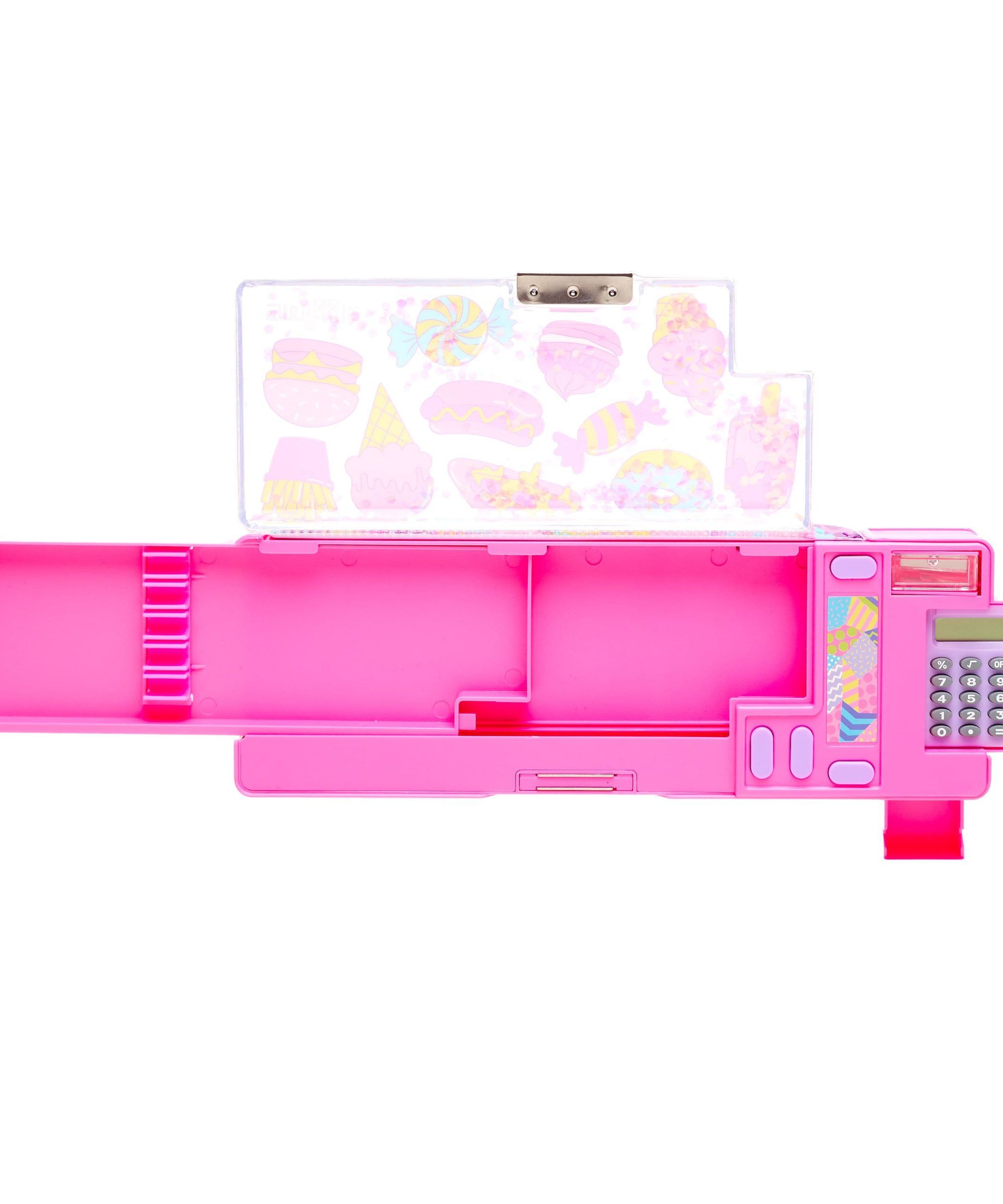 Smiggle - Tatlı Yiyecekler Hesap Makineli Pop Out Otomatik Kalem Kutusu-Dinossi