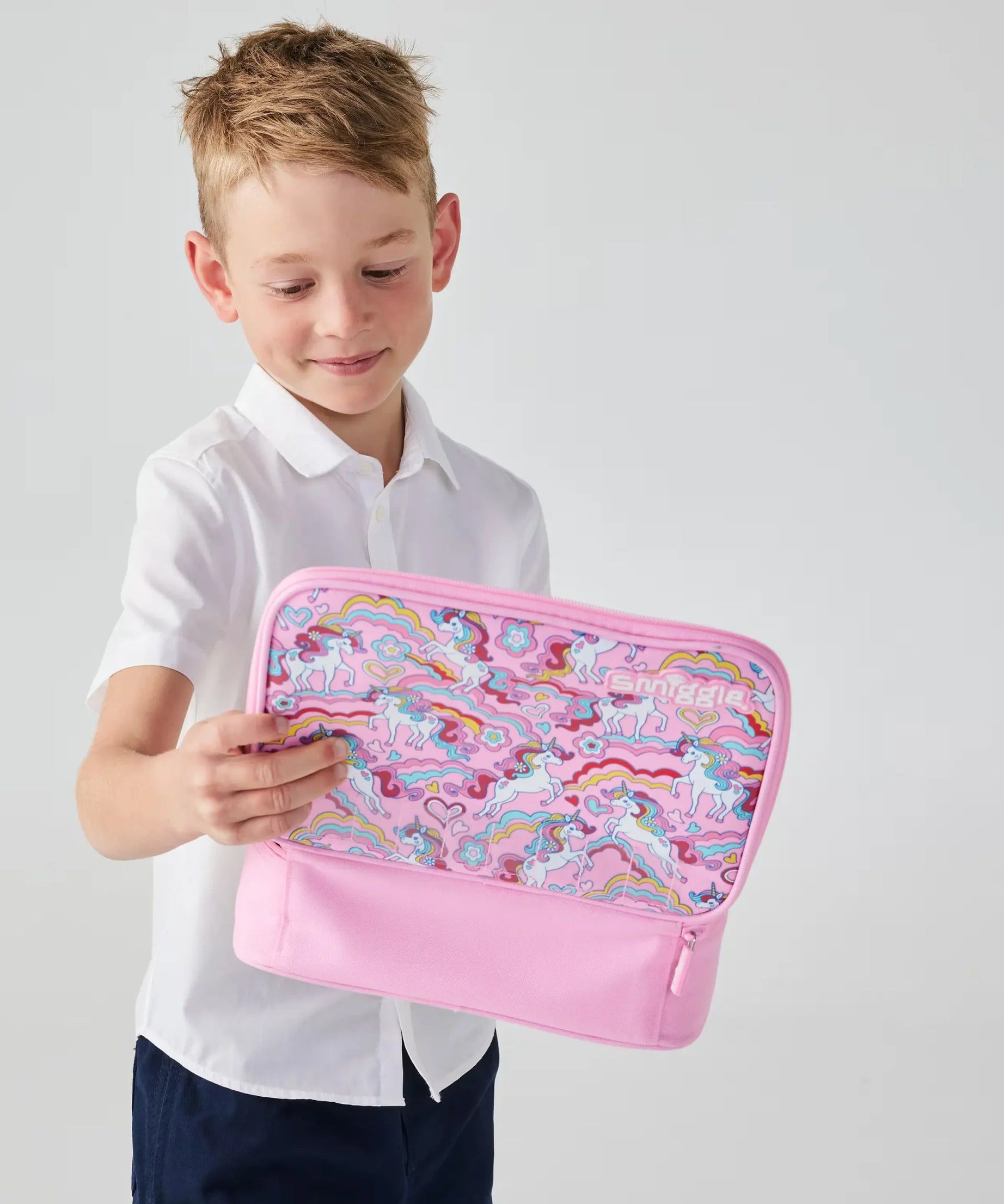 Smiggle - wild Side Kare Beslenme Çantası-Dinossi