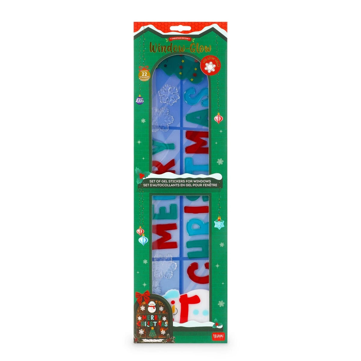 Legami - Gel Window Stickers Set - Windo-Glow - Large